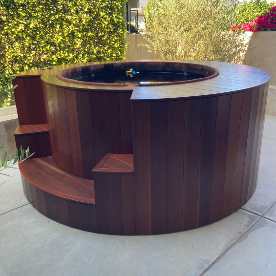 South Pacific Redwood Hot Tub